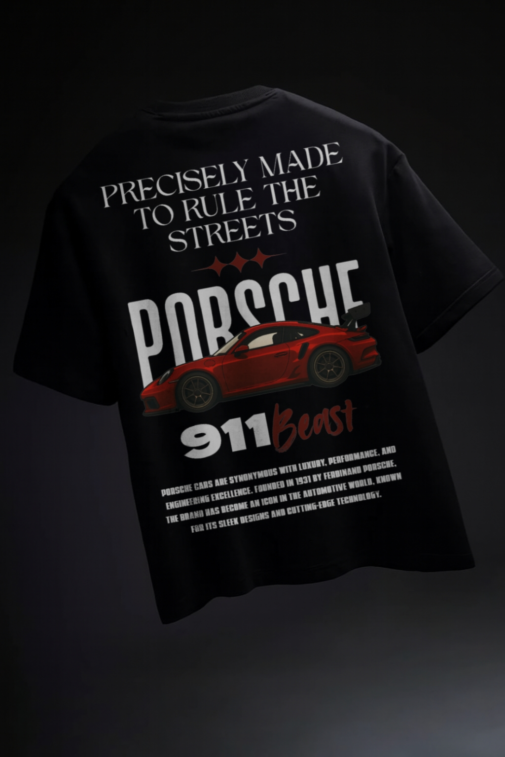 Kigma Porsche 911 Beast Oversized T-Shirt