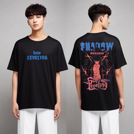 "SOLO LEVELING" Oversized Anime Print T shirt